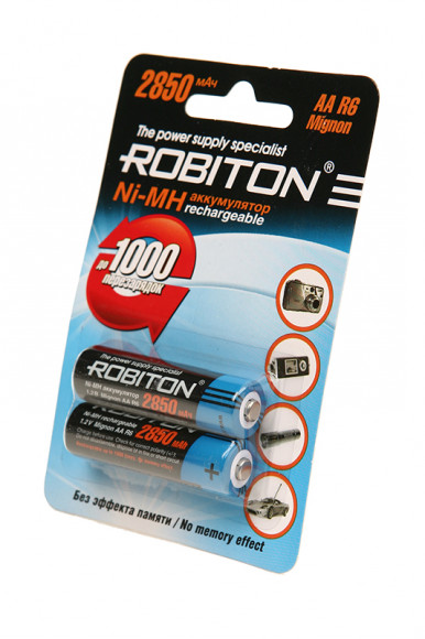 Аккумулятор Robiton 2850MHAA BL2, 1 штука