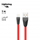 USB кабель REMAX RC-030i Alien Lightning 8-pin, 1м, TPE (красный)