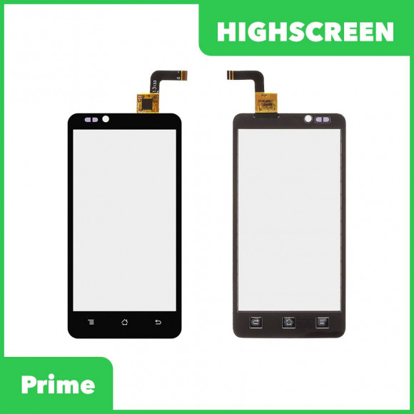 Сенсорное стекло (тачскрин) для Highscreen Prime, черный