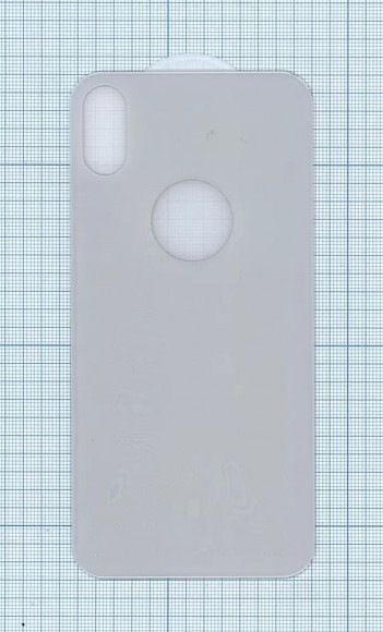 Защитное заднее стекло для Apple iPhone XS белое