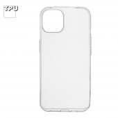 Силиконовый чехол "LP" для Apple iPhone 13 ультратонкий, прозрачный (европакет)