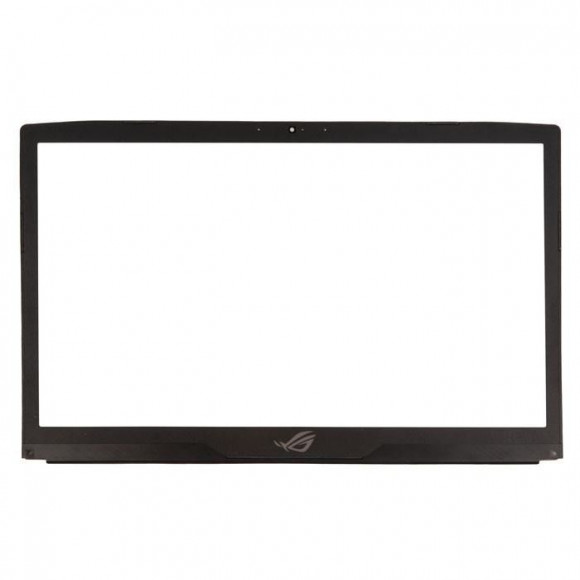Рамка экрана (рамка крышки матрицы, LCD Bezel) для ноутбука Asus GL703 черная, пластиковая. С разбора.