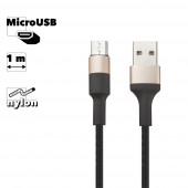 USB кабель Hoco X26 Xpress Charging Data Cable For Micro (черный, золотой) USB кабель Hoco X26 Xpress Charging Data Cable For Micro (черный, золотой)