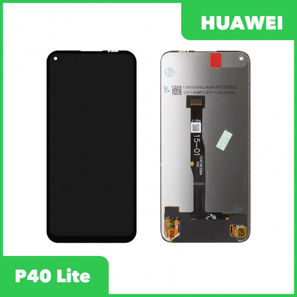 LCD дисплей для Huawei P40 Lite с тачскрином COG (черный)