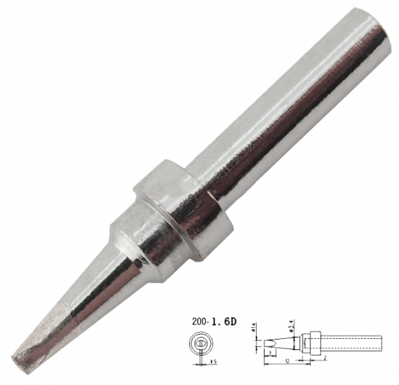 Жало для паяльника Quick QK200-T-1, 6D Жало для паяльника Quick QK200-T-1, 6D