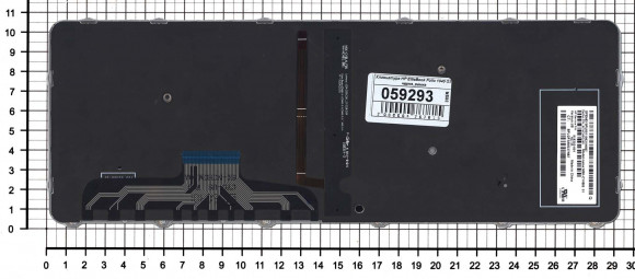 Клавиатура для ноутбука HP EliteBook Folio 1000, 1040 G3, черная с сереристой рамкой и подсветкой