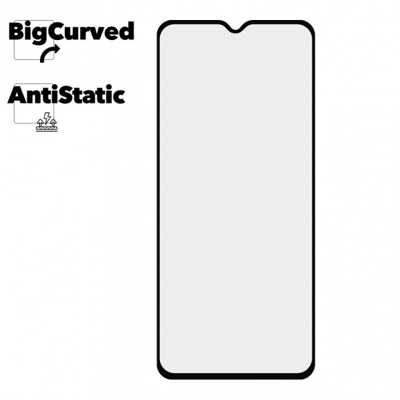 Защитное стекло для Samsung Galaxy A13 Super max Anti-static big curved glass