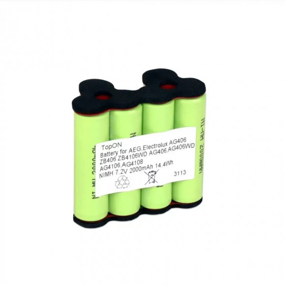 Аккумулятор CS-AGX406VX для робота-пылесоса AEG AG406, AG4108, Electrolux ZB406, ZB4106WD 7.2В, 2000мАч, Li-ion