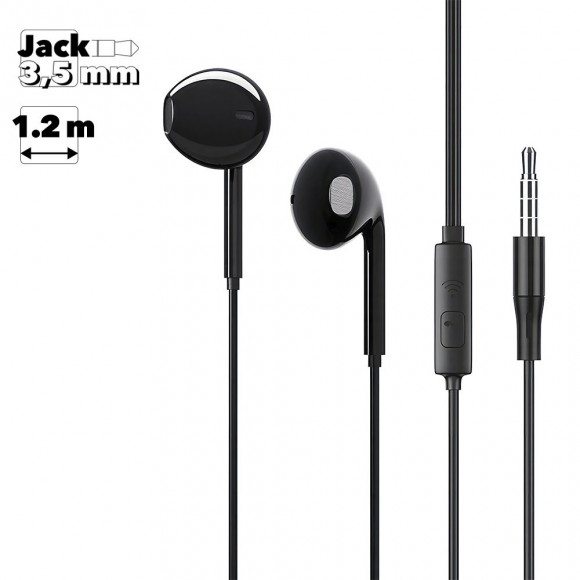 Гарнитура Borofone BM54 Maya Universal Earphones With Mic, черная