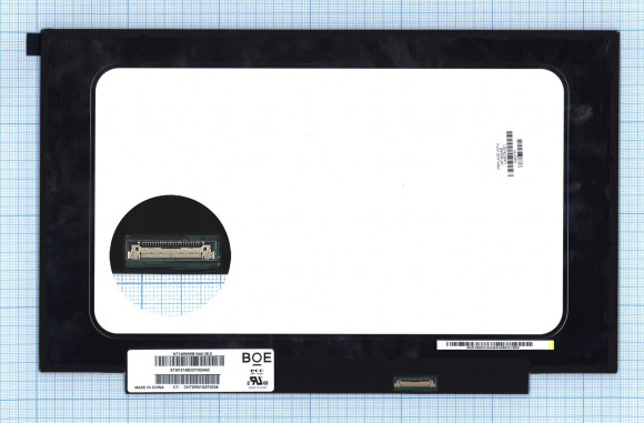 Матрица NT140WHM-N44, 14", TN, 1366x768 (HD), 60 Гц, 30 pin, LED, Slim (тонкая), разъём справа, без креплений, матовая Матрица NT140WHM-N44, 14", TN, 1366x768 (HD), 60 Гц, 30 pin, LED, Slim (тонкая), разъём справа, без креплений, матовая