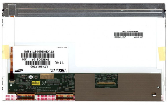 Матрица (экран) LTN101AT03, LTN101AT03-303 для ноутбука, 10.1", 1366x768, 40 pin, LED, глянцевая, Normal, без креплений