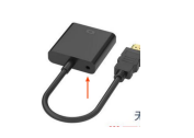 Переходник с кабелем HDMI на VGA плюс аудио