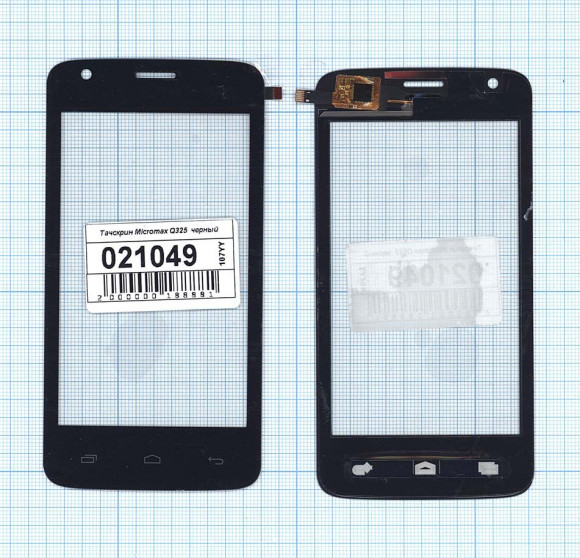Сенсорное стекло (тачскрин) для Micromax Bolt (Q325), черный