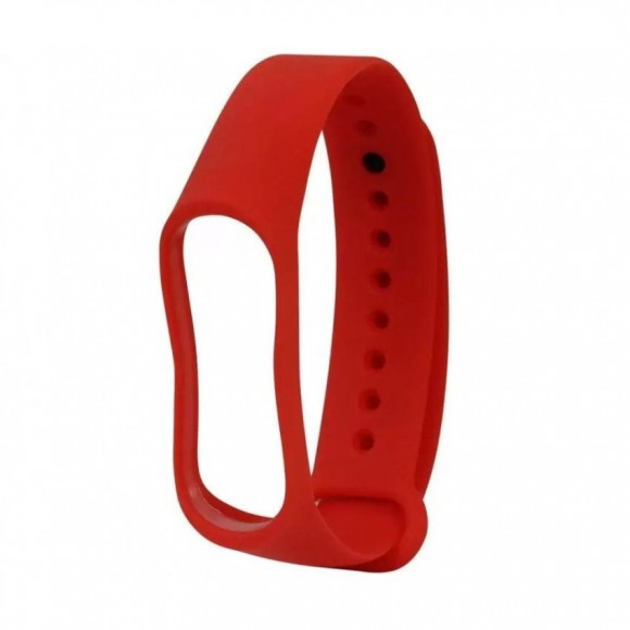 Ремешок для Xiaomi Band 3, 4 Sport силикон, красный
