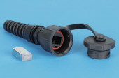 PLUG-IE-8P8C-P-C5-SH Промышленный разъем RJ-45 (8P8C) под витую пару, IP67, категория 5e, с защитной крышкой, экранированный (SH) Hyperline PLUG-IE-8P8C-P-C5-SH Промышленный разъем RJ-45 (8P8C) под витую пару, IP67, категория 5e, с защитной крышкой, экранированный (SH) Hyperline