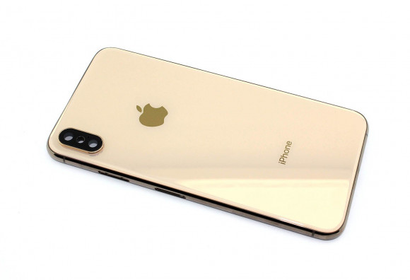 Задняя крышка (корпус) в сборе с рамкой для Apple iPhone Xs Max Gold Задняя крышка (корпус) в сборе с рамкой для Apple iPhone Xs Max Gold
