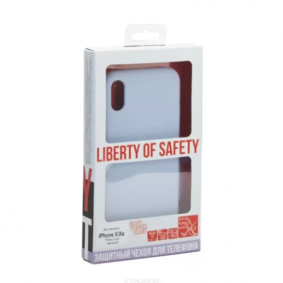 Силиконовый чехол "LP" для Apple iPhone X, XS "Protect Cover", сиреневый (коробка)