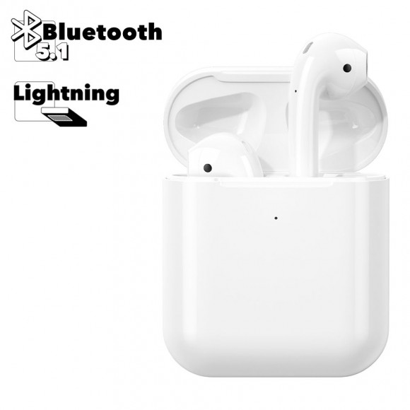 TWS Bluetooth гарнитура WK V2 BT 5.0, вкладыши, белый