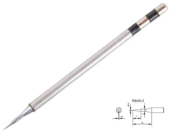 Жало для паяльника Quick 9860-I