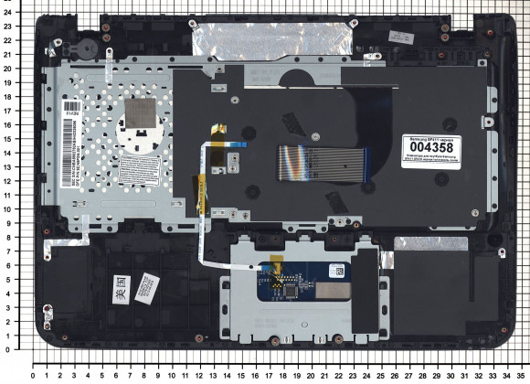 Клавиатура для ноутбука Samsung SF411 SF410, черная топ-панель синяя