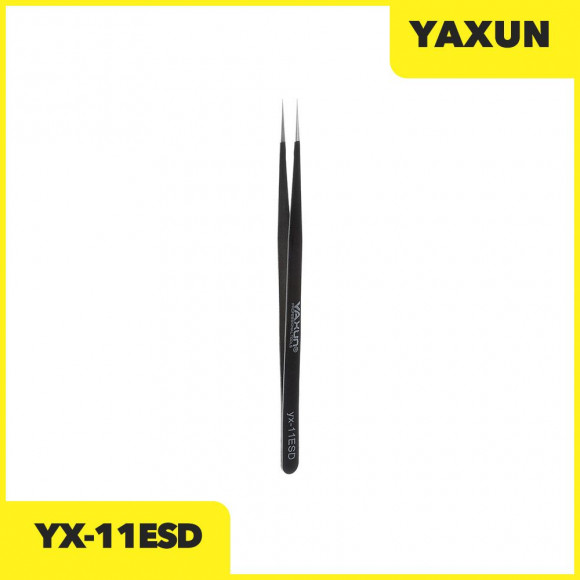 Пинцет YA XUN 11ESD (прямой 14см.)