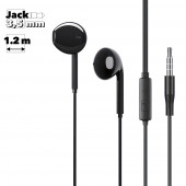 Гарнитура Borofone BM54 Maya Universal Earphones With Mic, черная Гарнитура Borofone BM54 Maya Universal Earphones With Mic, черная