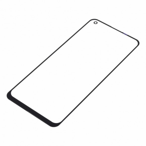 Стекло для переклейки на Realme 8 (черный) HC