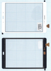 Сенсорное стекло (тачскрин) для Samsung Galaxy Tab A 9.7 SM-T550, белое Сенсорное стекло (тачскрин) для Samsung Galaxy Tab A 9.7 SM-T550, белое