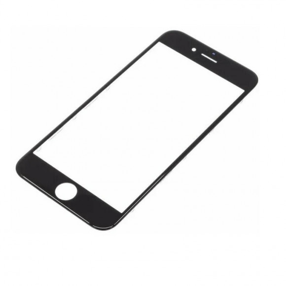 Стекло для переклейки на iPhone 6S в рамке + OCA (черный) HC