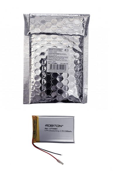Аккумуляторная батарея Robiton LP754061, 3.7В, 2300мАч, 1 штука