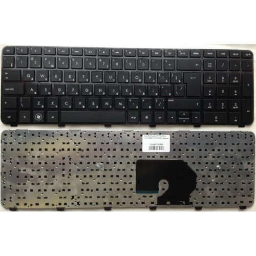 Клавиатура для ноутбука HP Pavilion DV7-6000 DV7-6100 черный РУССКАЯ РАСКЛАДКА