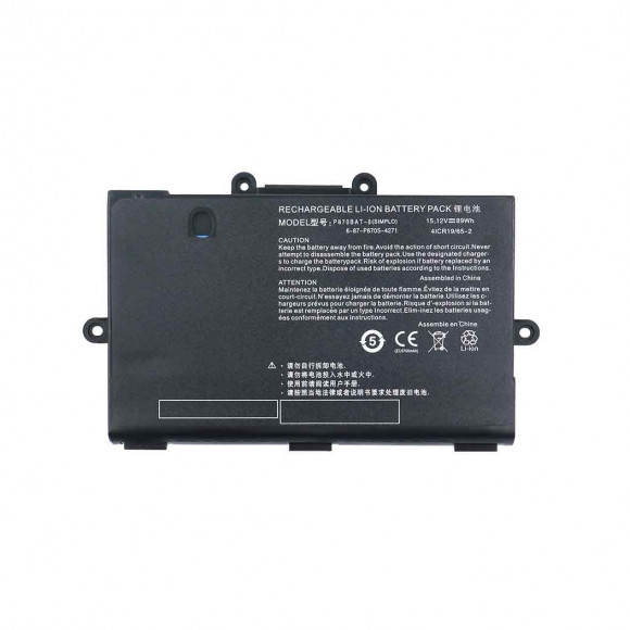 Аккумулятор для Clevo (P870BAT-8), P870, 89Wh, 5800mAh, 15.12V