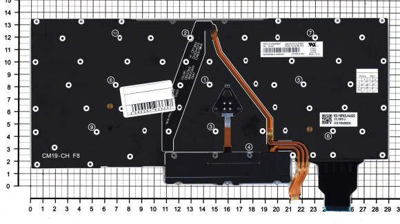 Клавиатура для ноутбука Lenovo ThinkPad X1 carbon Gen 7 2019, черная с подсветкой Клавиатура для ноутбука Lenovo ThinkPad X1 carbon Gen 7 2019, черная с подсветкой