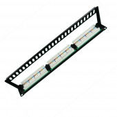 Коммутационная патч-панель BNH, 19", 1HU, портов: 24 х RJ45, кат. 5е, универсальная, неэкр., цвет: чёрный, (B100.1-24-5E-UNB) Коммутационная патч-панель BNH, 19", 1HU, портов: 24 х RJ45, кат. 5е, универсальная, неэкр., цвет: чёрный, (B100.1-24-5E-UNB)