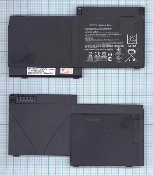 Аккумулятор (батарея) для ноутбука HP EliteBook 720 G1 (SB03XL) 11.1V, 4100мАч, 46Wh