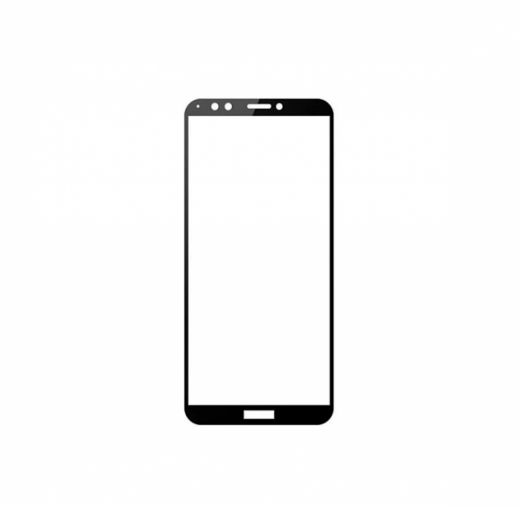Защитное стекло "Полное покрытие" для Huawei Honor 7A Pro, черное