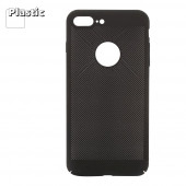 Защитная крышка "LP" для Apple iPhone 7 Plus "Сетка" Soft Touch, черная (европакет)